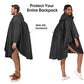 Rain Poncho for Adults with Zipper