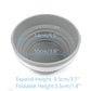 Silicone Collapsible Food Storage Containers with Lids Collapsible Containers Ideal for Travel and Camping
