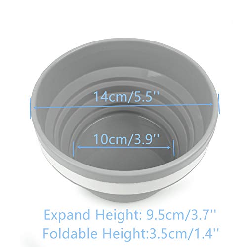 Silicone Collapsible Food Storage Containers with Lids Collapsible Containers Ideal for Travel and Camping