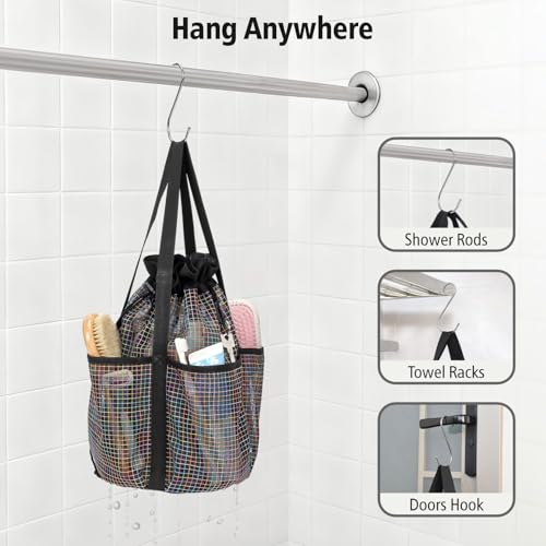 Mesh Shower Caddy Portable with Drawstring
