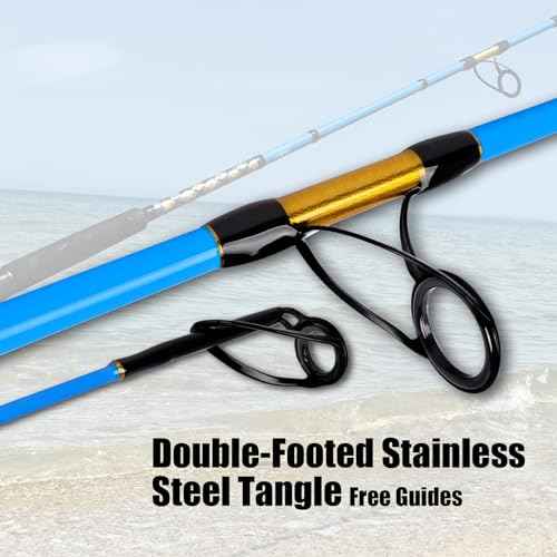 Surf 2-Piece/3-Piece/4-Piece Fishing Rod Spinning/Casting Carbon Fiber Travel Fishing Rod (9ft/10ft/12ft) (Spin - 4pc - 9ft)