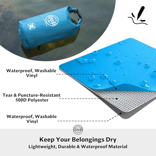 5/10/25/30/40L Waterproof Dry Bag, Medium Lightweight Roll Top Dry Bag Backpack w/Waterproof Phone Case, Kayaking, Travel, Hiking, Fishing, Tubing, Camping, the Beach, Men/Women (Blue)