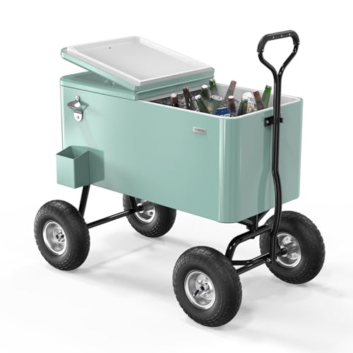 80 Quart Wagon Rolling Cooler Ice Chest