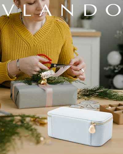 Travel Jewelry Box with Clear 12 Velvet Bags