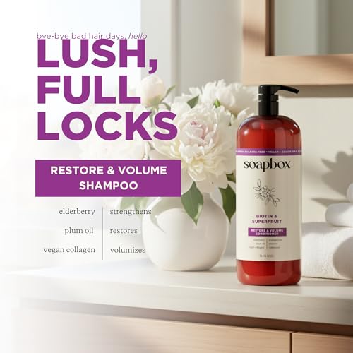 Biotin & Super Fruit Shampoo for Volume (33.8 Fl Oz)