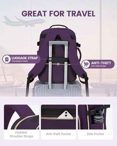 40L Travel Backpack Flight Approved Carry on Backpack