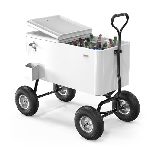 80 Quart Wagon Rolling Cooler Ice Chest