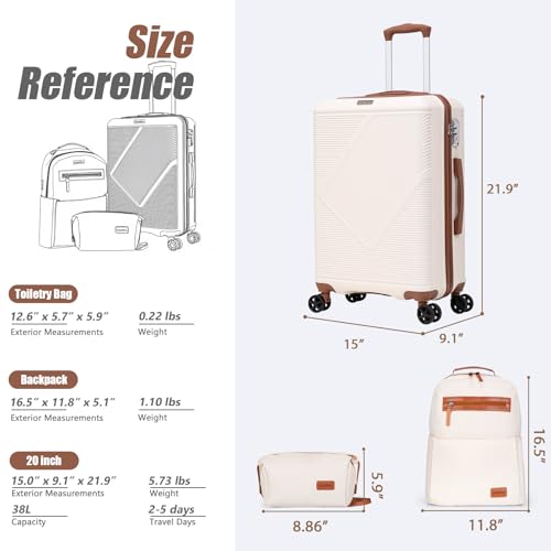Luggage Sets 3 Piece (3 Count)