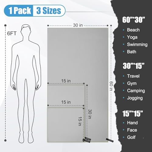 Quick Dry Travel Towel (3 Count)