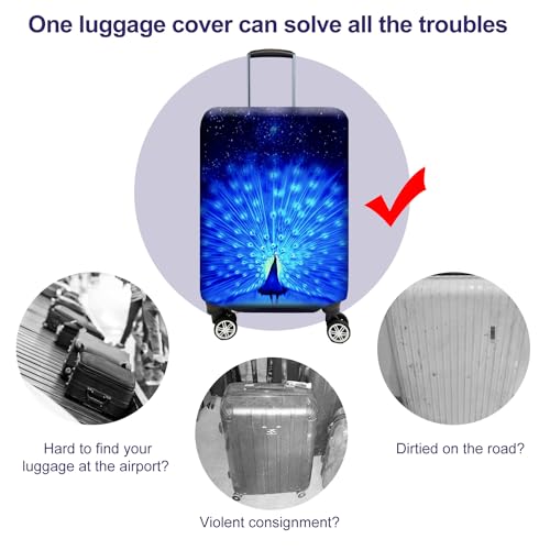 Suitcase Cover 3D Print Design Travel Luggage Protector Trolley Case Cover 19"