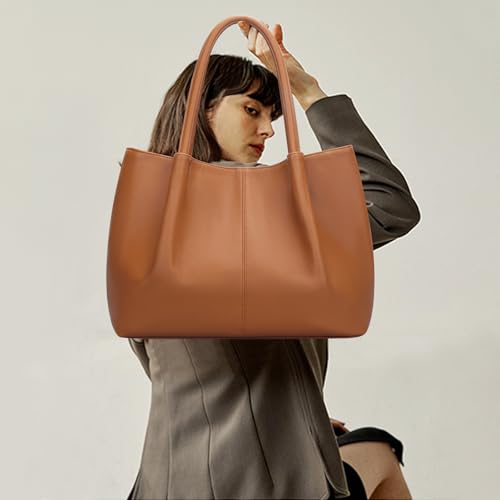 Tote Bag for Women Vegan Leather Shoulder Purse Trendy Travel Bag