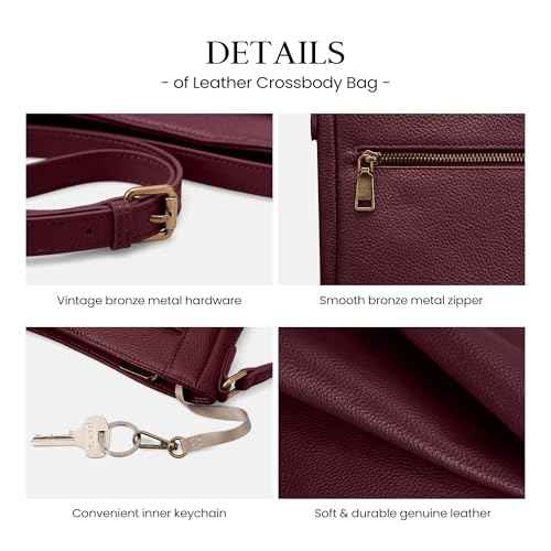 Genuine Leather Small Crossbody Bags for Women Travel Leather Purse