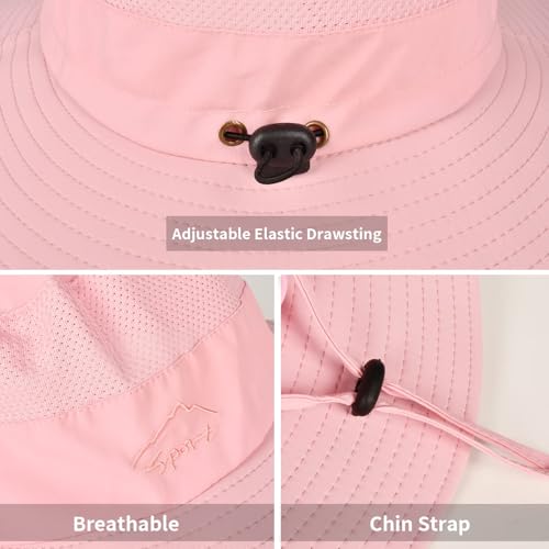 Sun Hats for Men Women UPF 50+ Breathable Wide Brim Summer Fishing