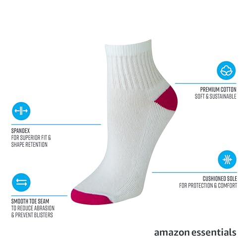 Women's Performance Cotton Cushioned Athletic Ankle Socks