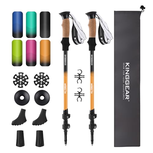 Trekking Poles 7075 Aluminum Lightweight Hiking Sticks (2 Count)