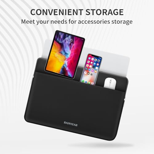 RAINYEAR Laptop Sleeve Case 15.6 Inch