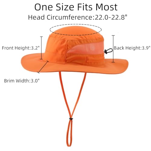 Women's UPF 50+ Safari Sun Hat Breathable UV Protection Fishing Hat