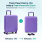 TAKE OFF 18 Inch Personal Item Suitcase Removable Wheels Underseat Bag