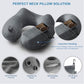 Inflatable Neck & Shoulder Travel Pillow for Airplane Naps