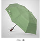 Folding Umbrella Real Wood Handle Kimono Olive Night