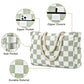 Beach Bag Large Beach Tote Bag for Women Waterproof Sandproof Swim Pool Bag With Zipper