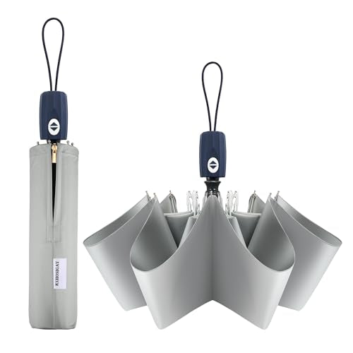 Sun Umbrella Blocking UV Protection Compact Auto Folding Parasol