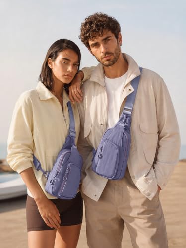 Sling Bag with Adjustable Straps Crossbody Chest Bag Lightweight Small Backpack for Casual Outdoor Traveling Hiking