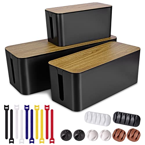 3 Pack Cable Management Box (3 Count)