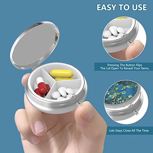 Pill Box 3 Compartment Medicine Pill Case