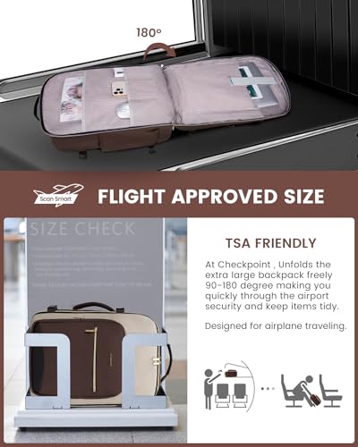 50L Travel Backpack for Women & Men