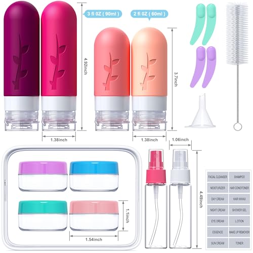 Travel Bottles for Toiletries (18 Count)