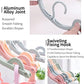 12 Piece Foldable Travel Hangers with Clips