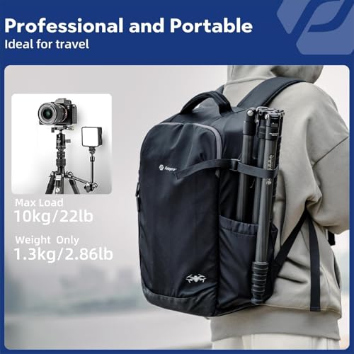 73" 185cm Carbon Fiber Travel Tripod for Camera