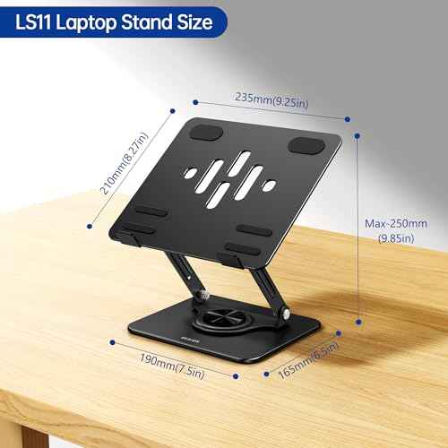 Laptop Stand with 360° Rotating Base