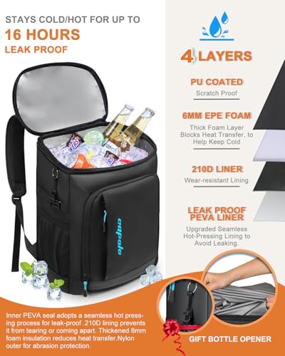 Cooler Backpack Insulated Leak Proof for Women Men Soft Cooler Bag (36 Count)