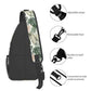 Sling Bag Tropical Leaf Pattern Hiking Daypack Crossbody Shoulder Backpack Travel Chest Pack for Men Women