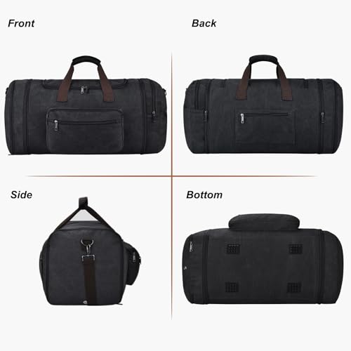 60L Canvas Duffle Bag for Men