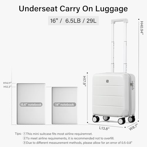 Underseat Carry On Luggage with Wheels