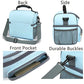 Double Layer Cooler Insulated Lunch Bag Adult Lunch Box Large Tote Bag for Men (Light Sky Blue)