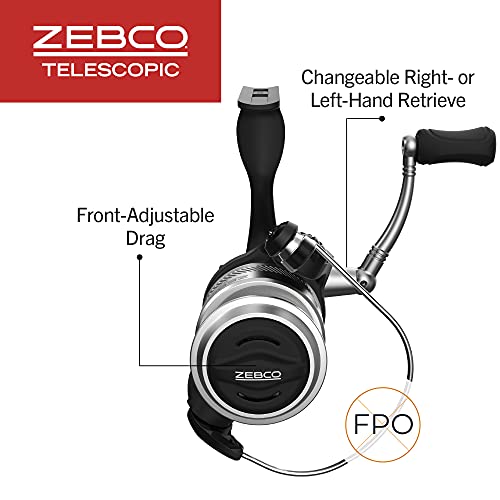 33 Micro Spinning Reel and Telescopic Fishing Rod Combo