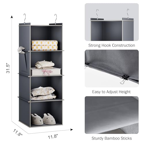 Hanging Closet Organizer and Storage for Clothes