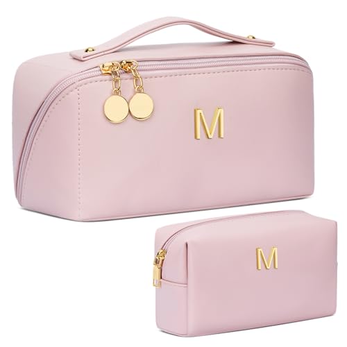 Initial Makeup Bag Personalized Gift for Women Teen Girls