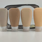 Travel Bottles for Toiletries, TSA Approved 3oz Leak Proof Silicone Refillable Squeeze Travel Size Containers BPA Free for Cleansers, Lotions, Shampoo w/Clear Bag (NEW earth tone set)