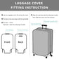 Travelkin Luggage Covers For Suitcase Tsa Approved Suitcase Cover Protector