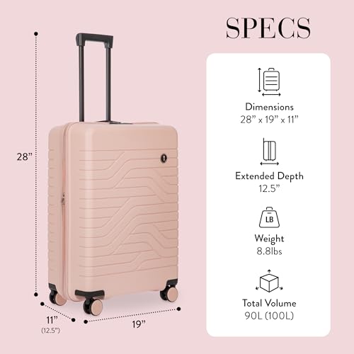 B Y Ulisse Checked Luggage with Spinner Wheels