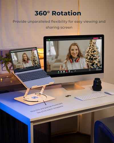 360° Rotating Laptop Stand for Desk