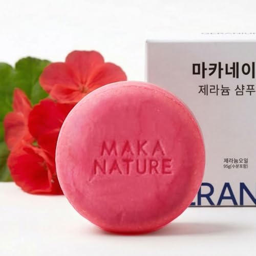 Maka Nature Geranium Shampoo Bar for Dry (2.82 Ounce)