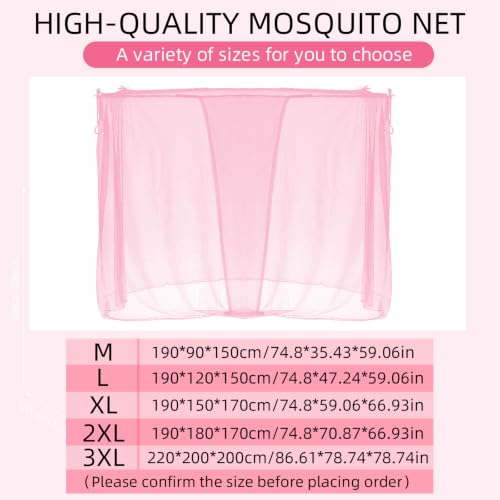 Pink Mosquito Net for Bed