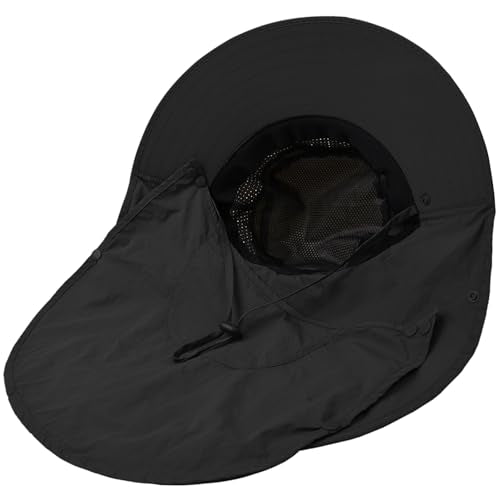 Sun Hat for Men Women with Neck Flap