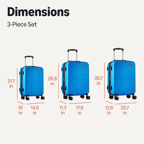 3 Piece Hardside Expandable Travel Luggage Set (3 Count)